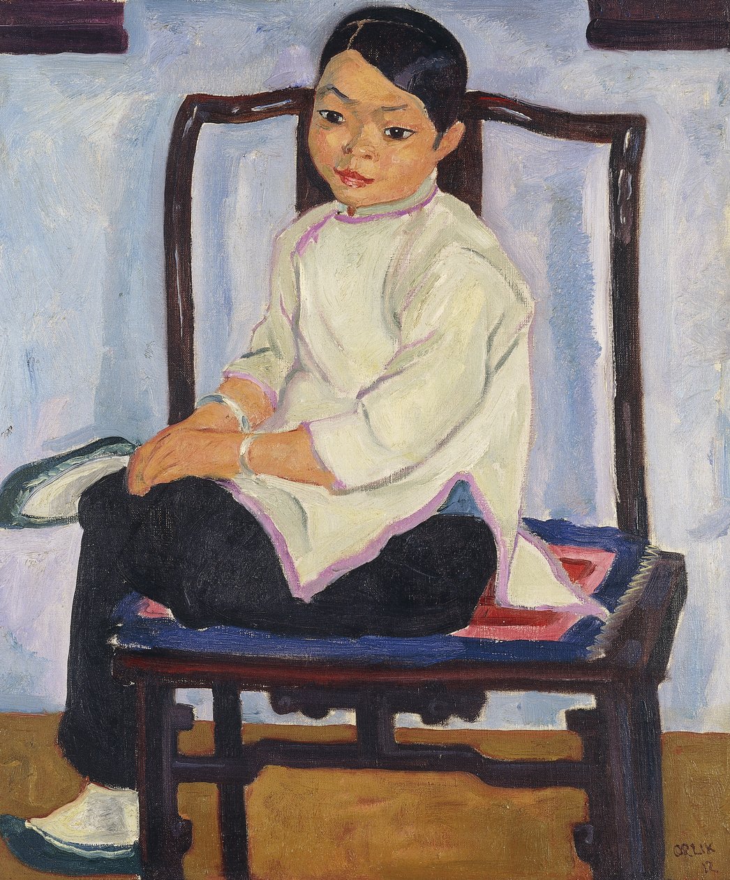 Menina chinesa; Menina chinesa, 1912 de Emil Orlik