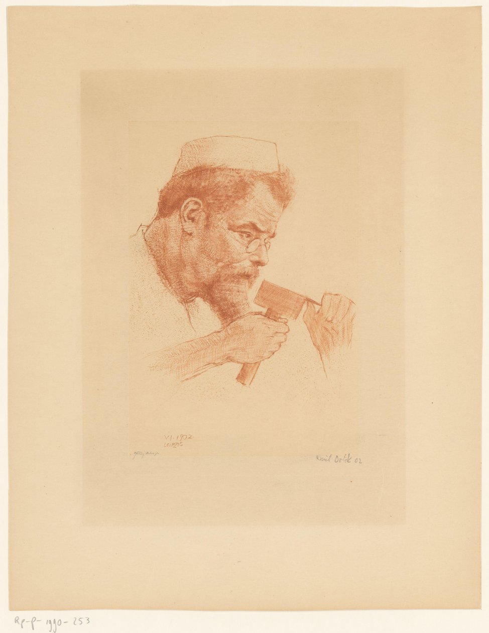 Retrato de Max Klinger de Emil Orlik