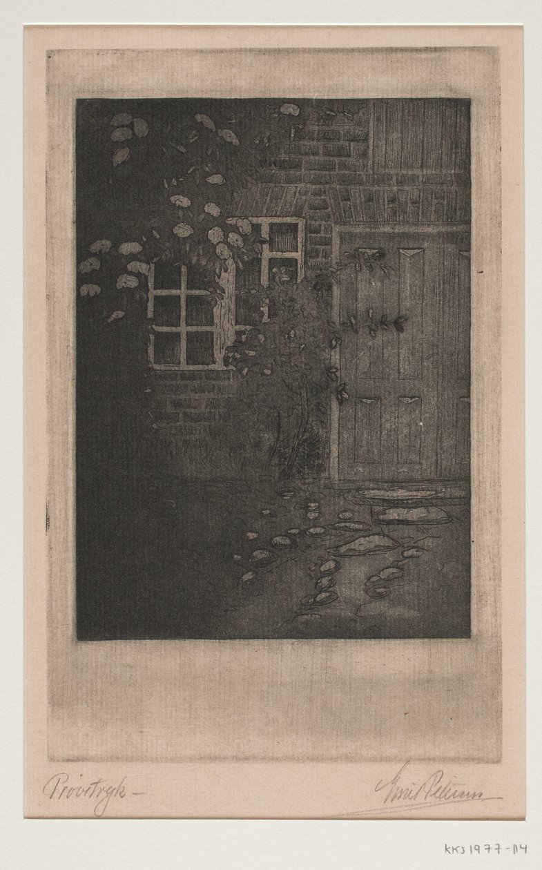 Parede da casa com flores de Emil Petersen