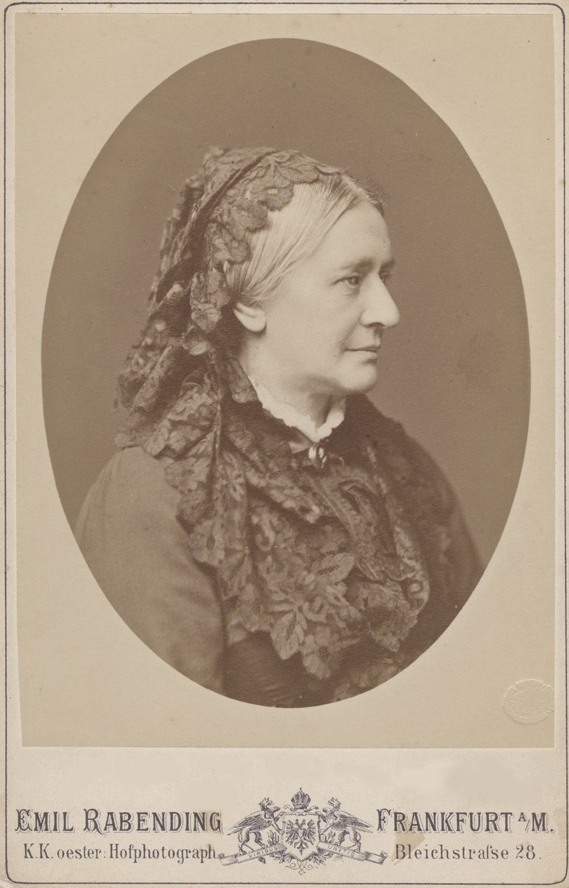 Retrato de Clara Wieck-Schumann 1819-1896, 1883. de Emil Rabending