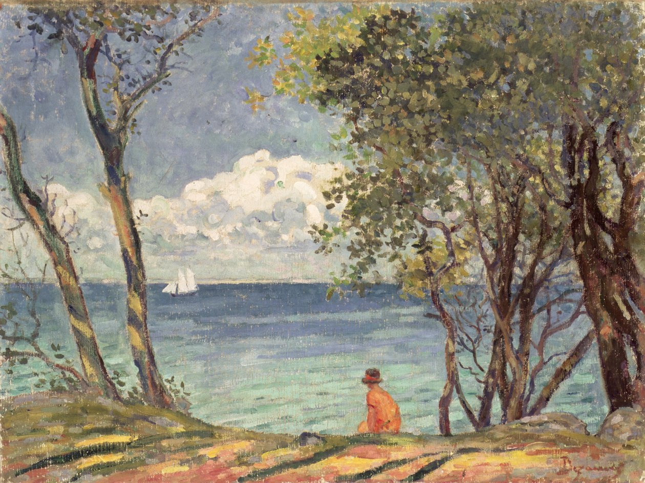 Ao lado da água, 1920 de Emile Alfred Dezaunay