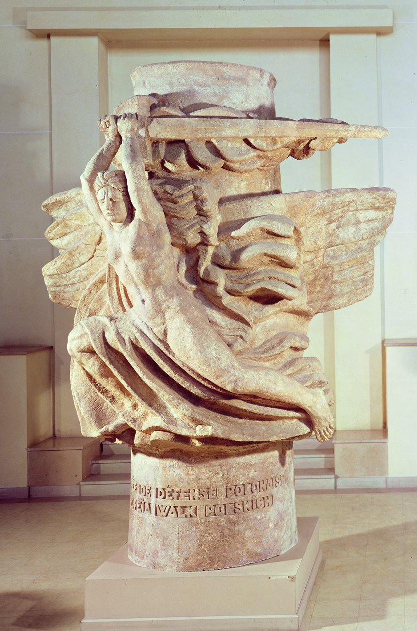 O épico polonês, 1917 de Emile Antoine Bourdelle