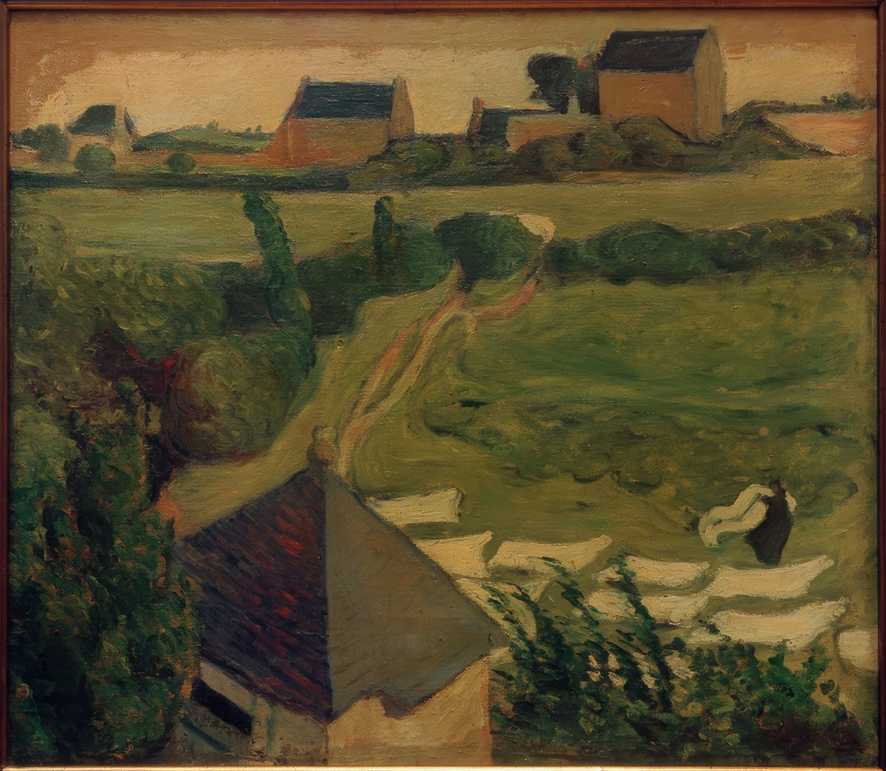 Vista de Saint-Briac com lavanderia de Emile Bernard