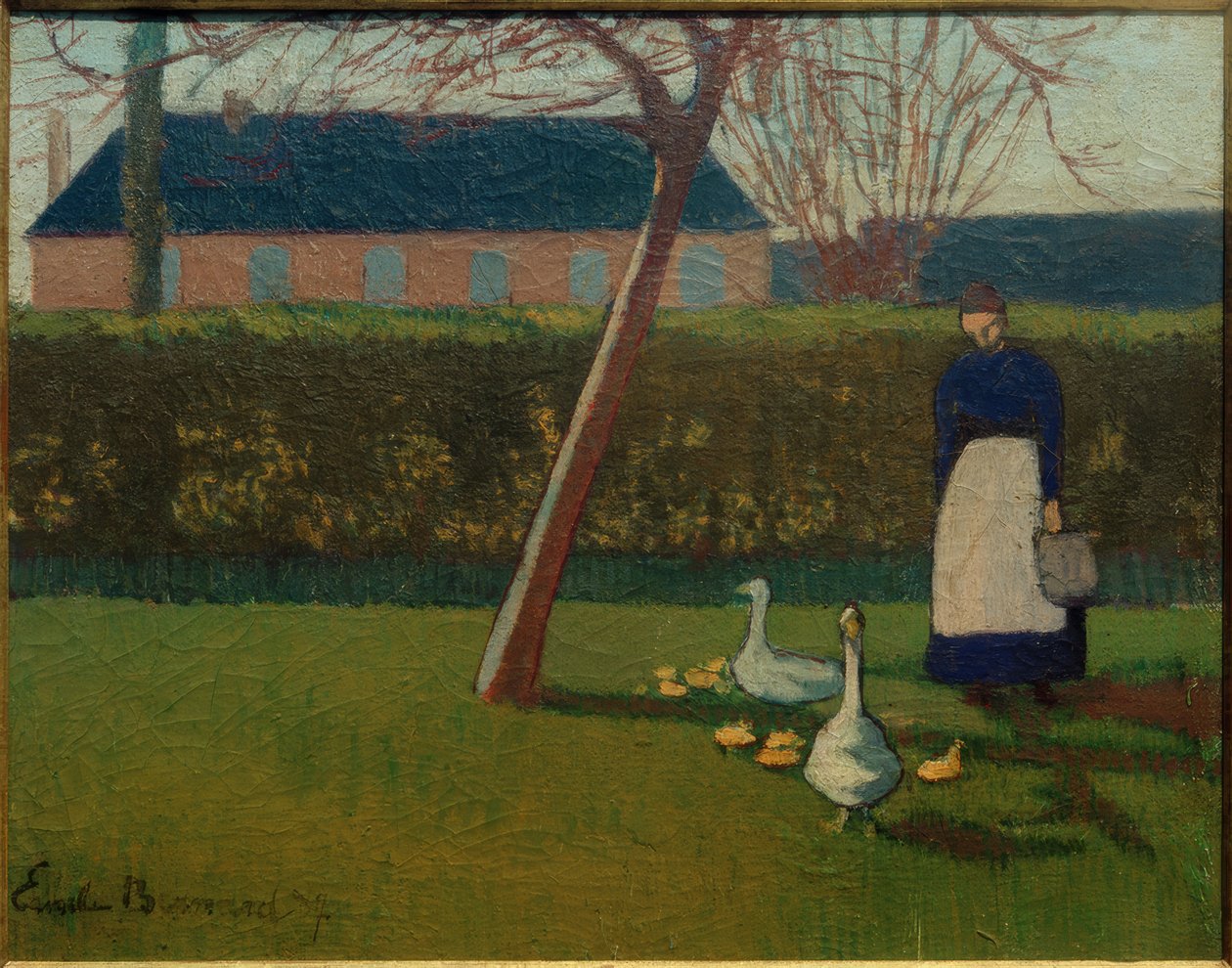 Mulher com gansos de Emile Bernard