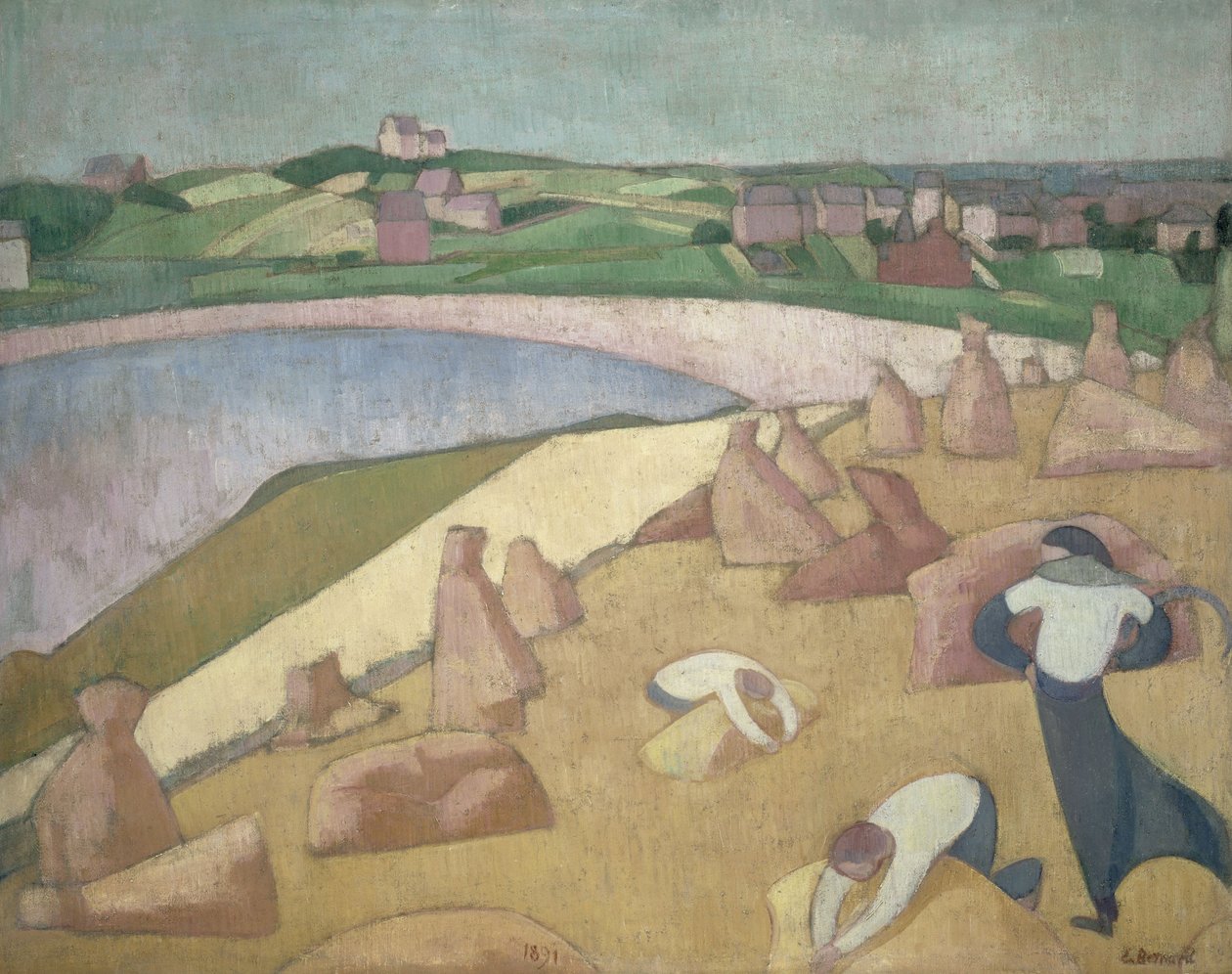 Colheita pelo Mar de Emile Bernard