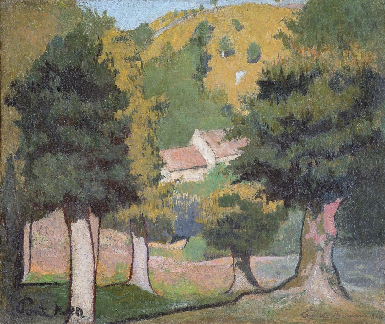 Paisagem, em, Pont-Aven de Emile Bernard