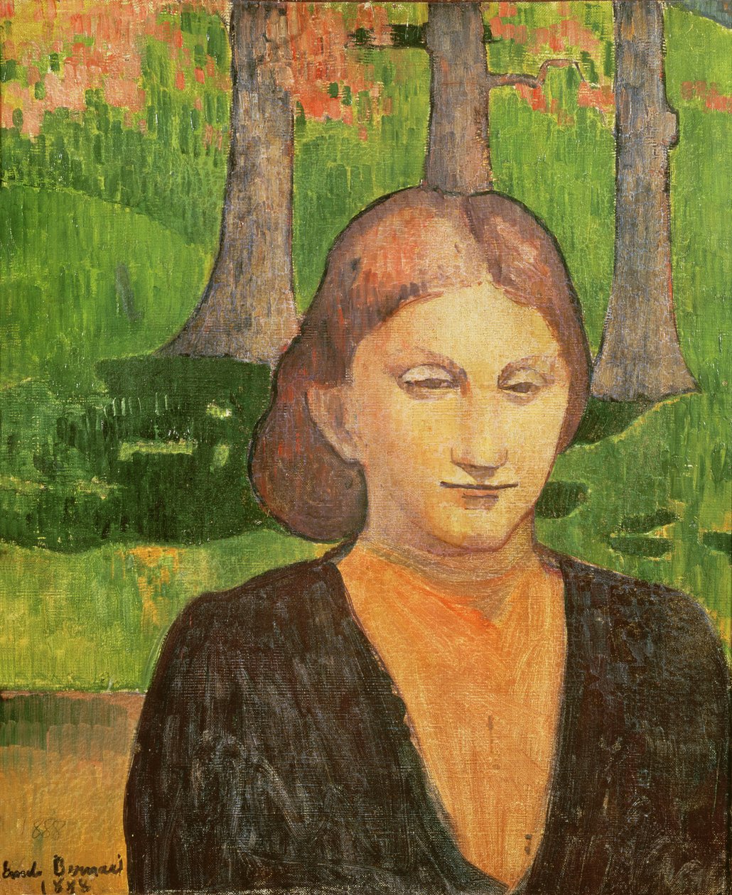 Retrato de minha irmã Madeleine, 1888 de Emile Bernard
