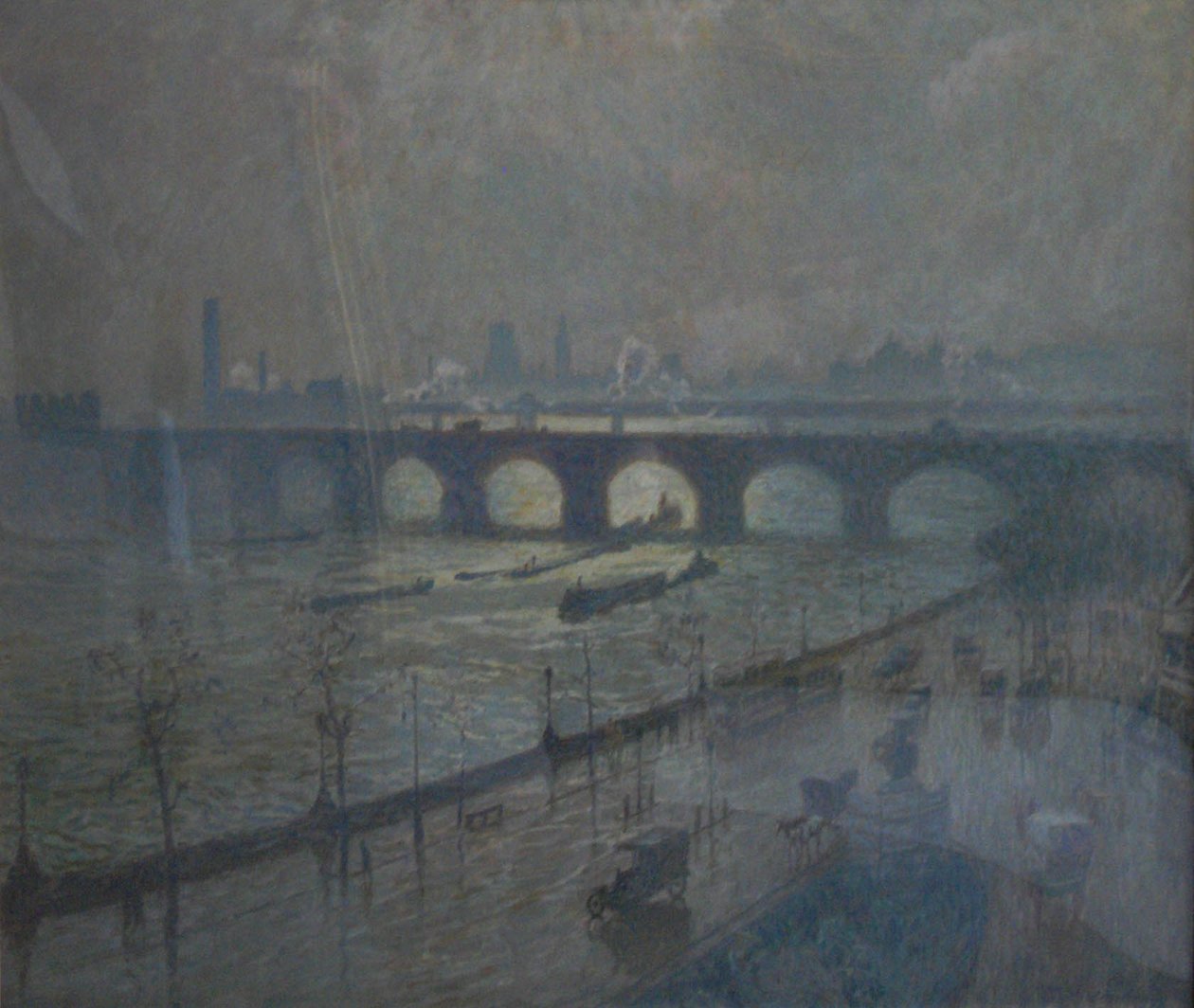 Ponte de Waterloo, sol e chuvaNederlands: Ponte de Waterloo de Emile Claus
