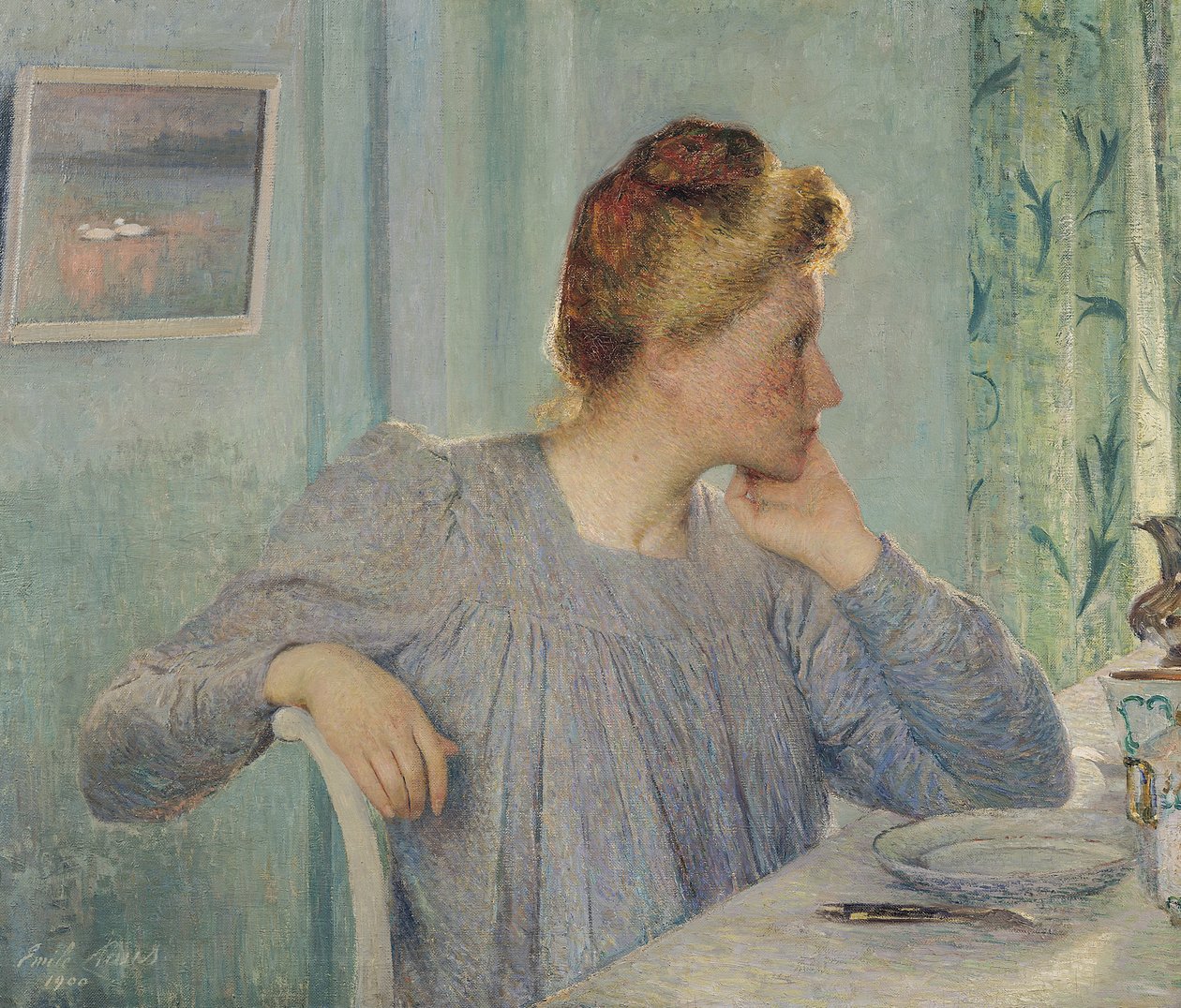 Retrato de uma mulher de 1900 de Emile Claus