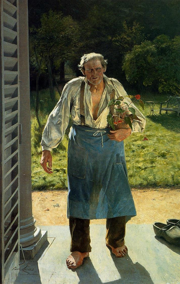 O velho jardineiro O velho jardineiro, por Oude Tuinman de Emile Claus