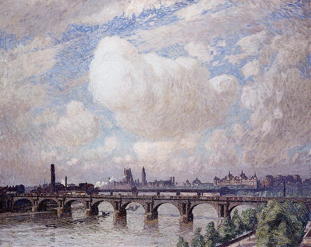 Ponte de Waterloo ao sol de Emile Claus