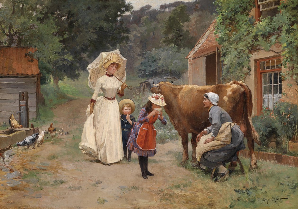 Visita à fazenda de Emile Dameron