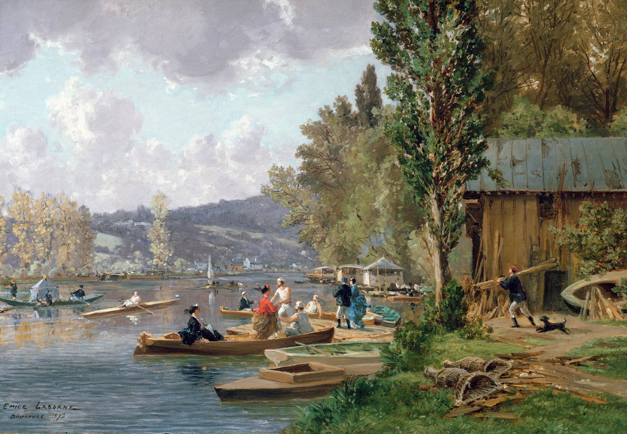Bougival, 1873 de Emile Edme Laborne