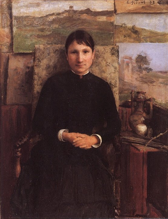 Retrato de Madame PetitjeannFrançais: Retrato de Madame Petitjeann: n de Emile Friant
