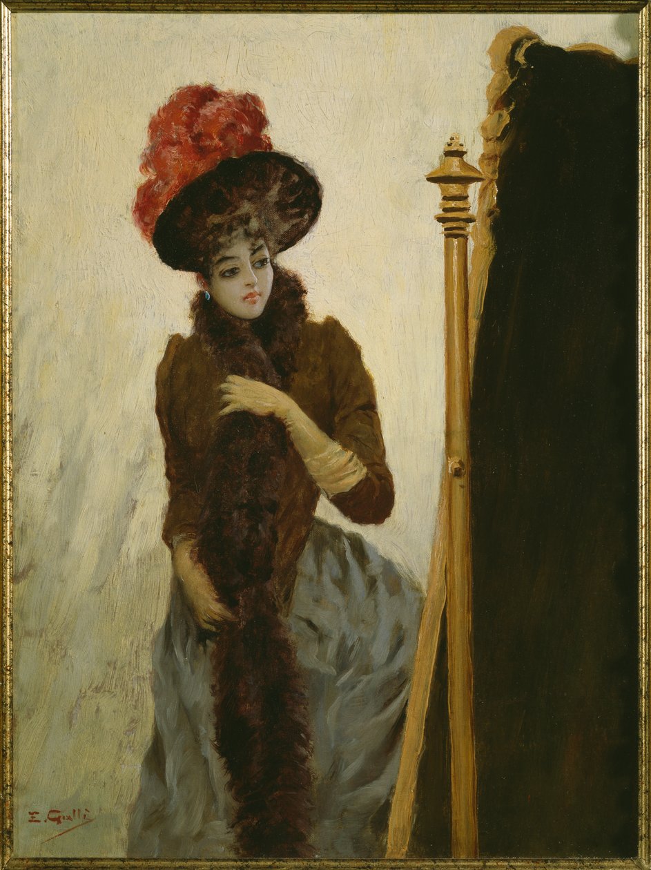 Antes do espelho de balanço de Emile Galle