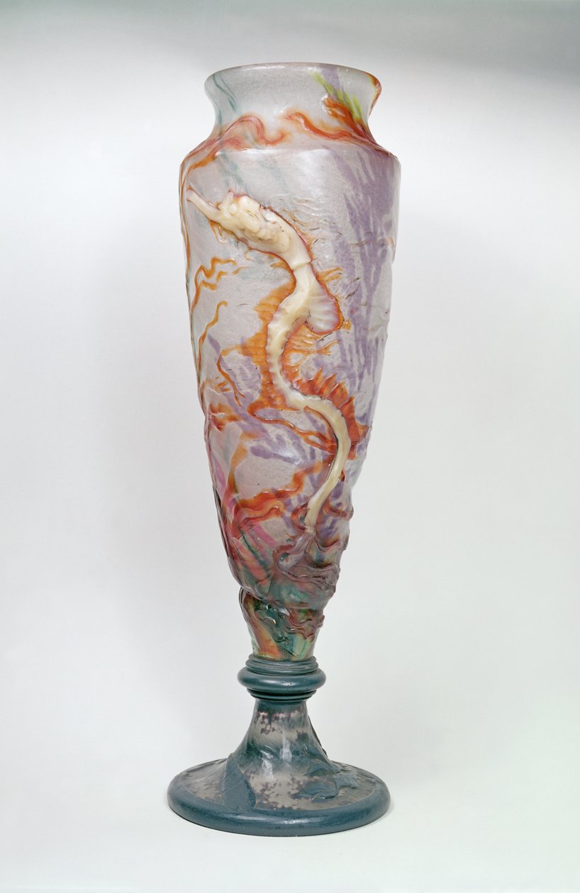 Vaso, c.1900 (vidro) de Emile Galle