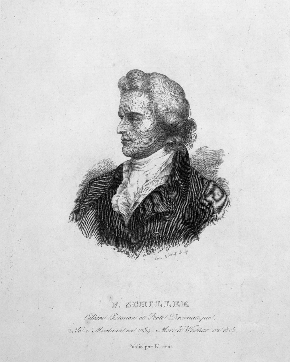 Friedrich Schiller (1759-1805) de Emile Giroux
