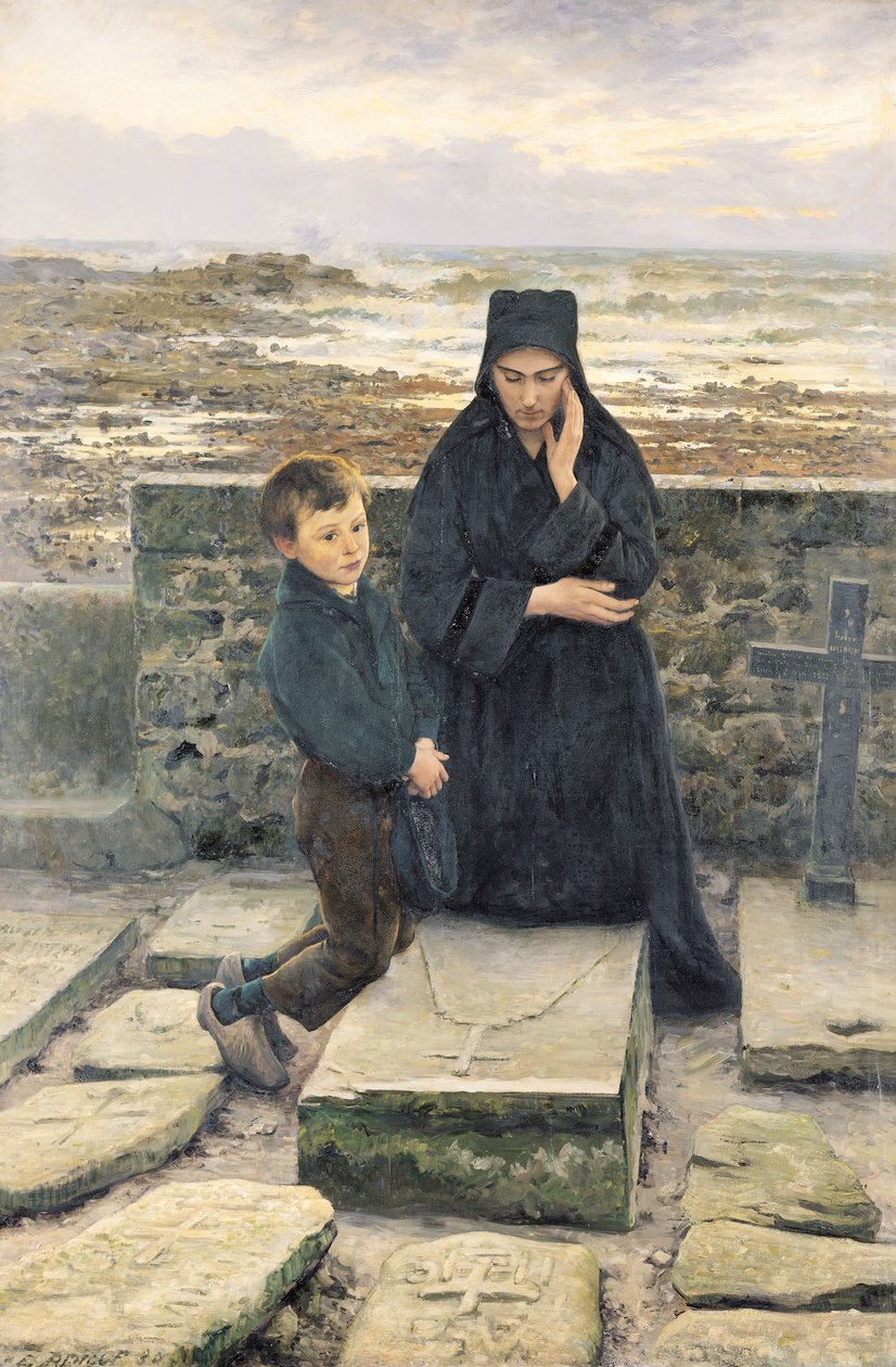 A viúva da Ile de Sein, 1880 de Emile Renouf