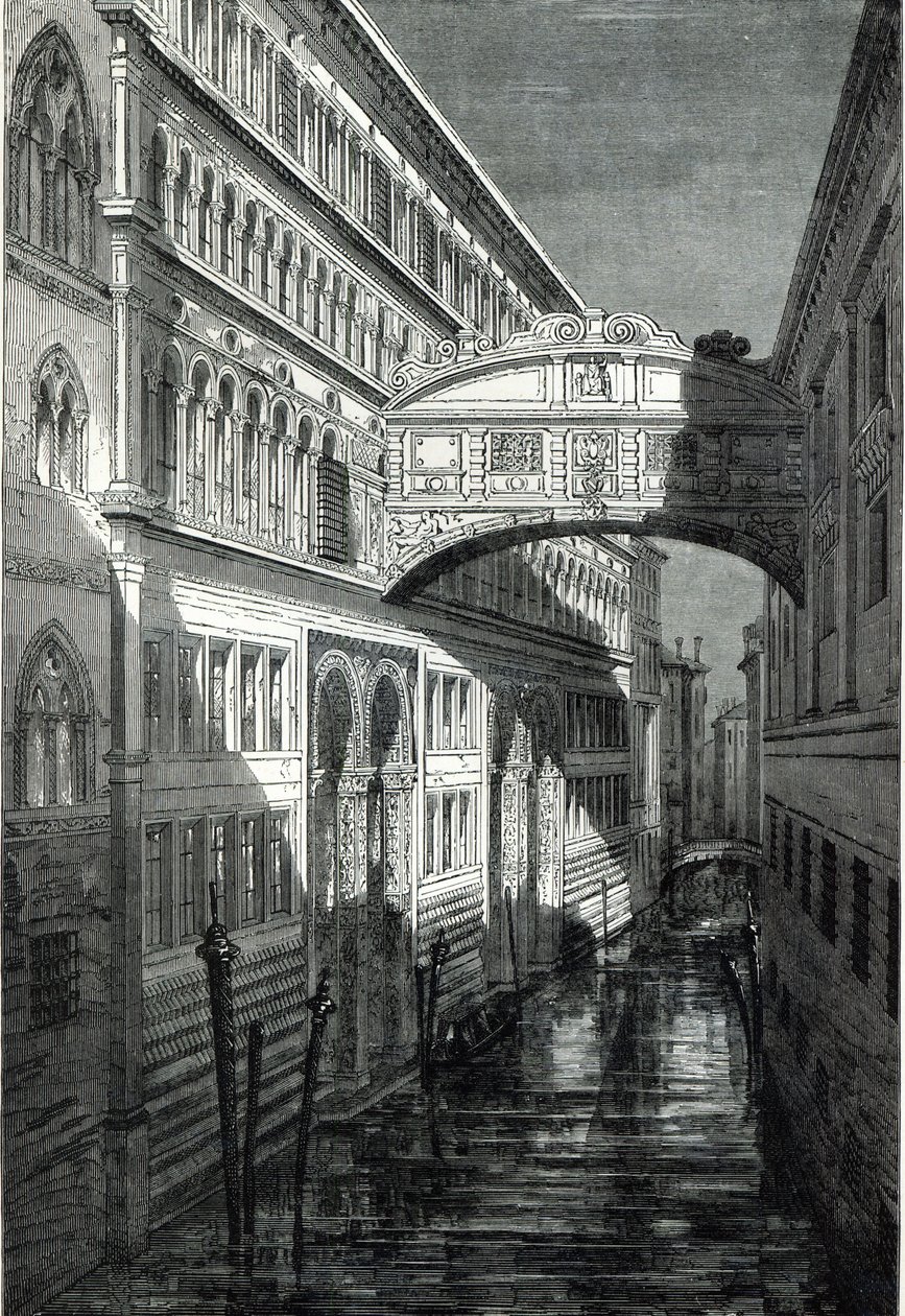 Ponte dos suspiros, Veneza de Emile Theodore Therond