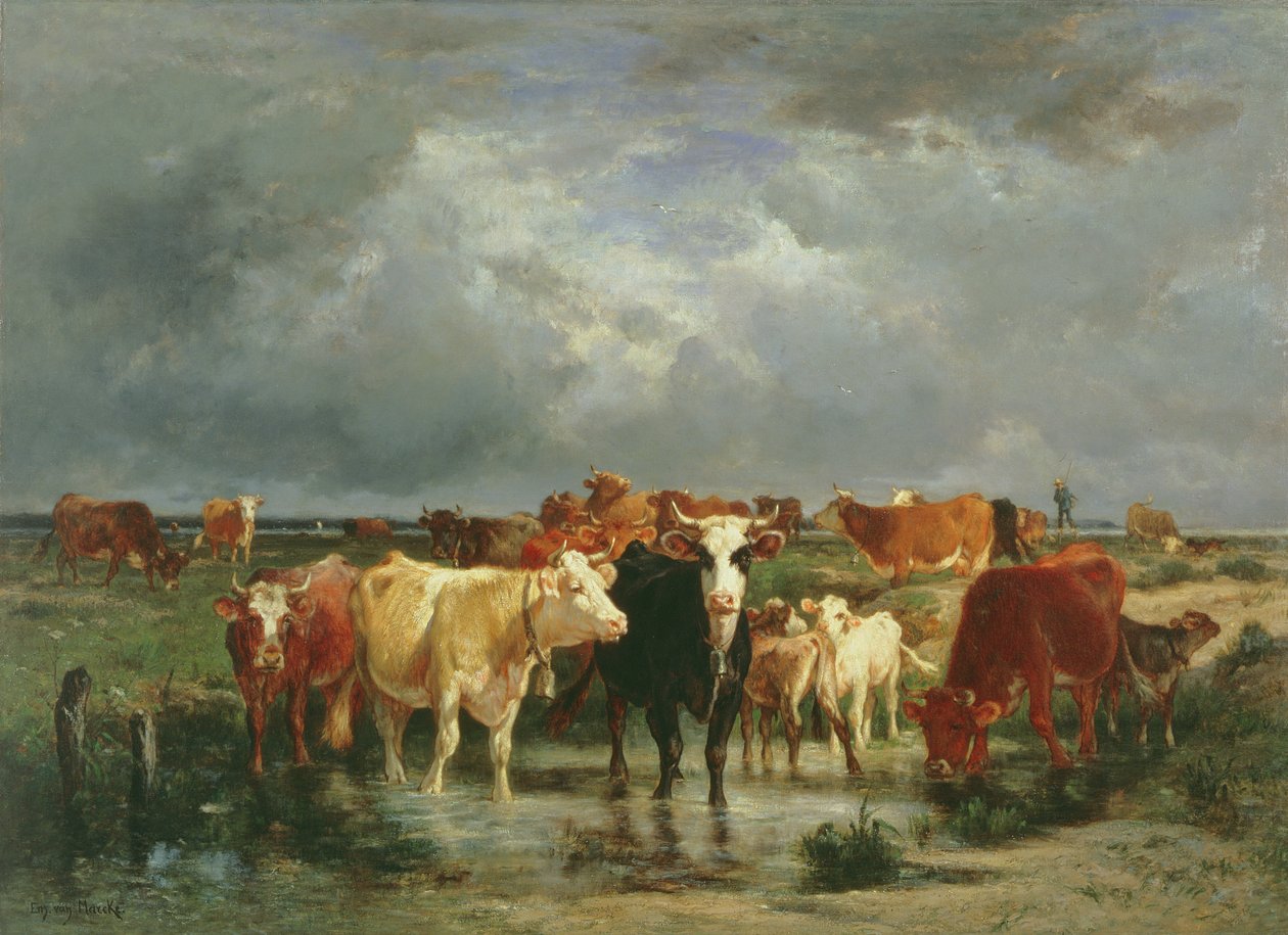 A aproximação de uma tempestade de Emile van Marcke de Lummen