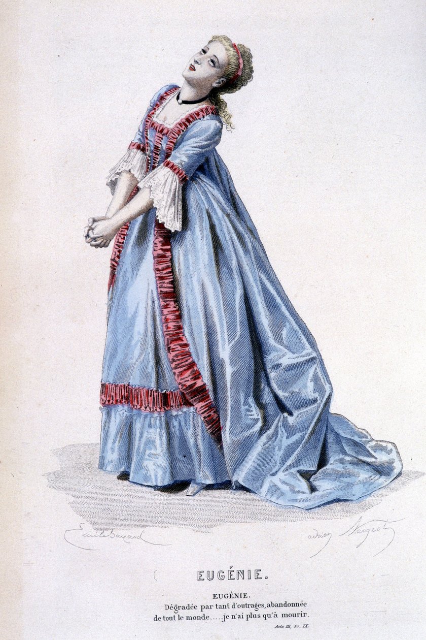 Obra completa de Beaumarchais (1732-1799) por Edouard Fournie, Ed. Laplace, Sanchez et Cie, Paris 1876 (gravura) de Emile Antoine Bayard