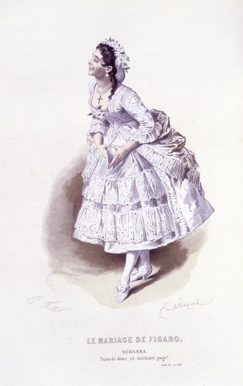 Obra completa de Beaumarchais (1732-1799) de Edouard Fournier, Ed. Laplace, Sanchez et Cie, Paris 1876 (gravura) de Emile Antoine Bayard