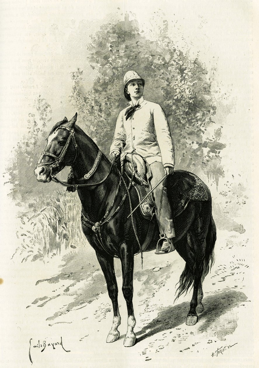 Retrato de Jane Dieulafoy (nee Magre de Emile Antoine Bayard