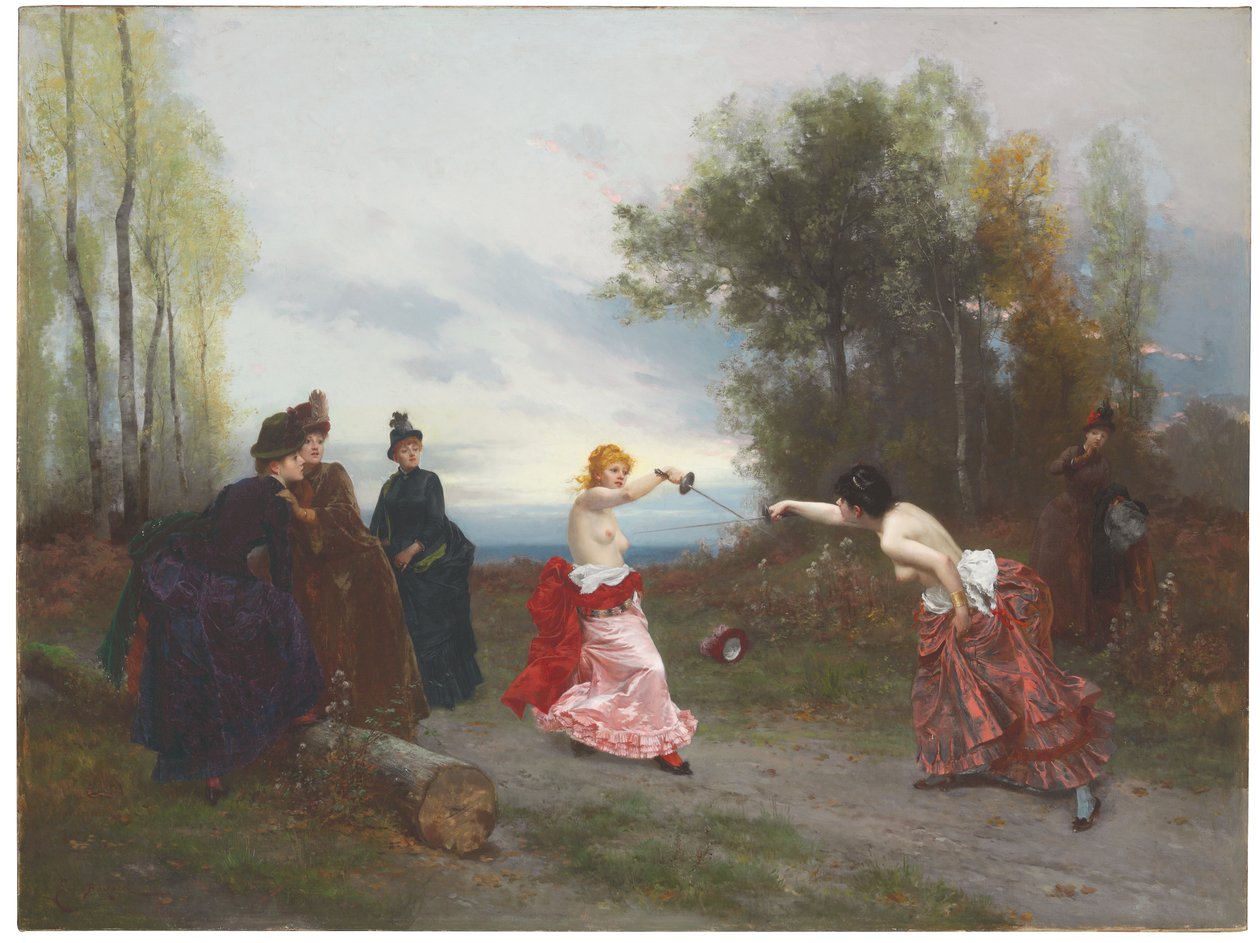 O duelo, 1884 de Emile Antoine Bayard