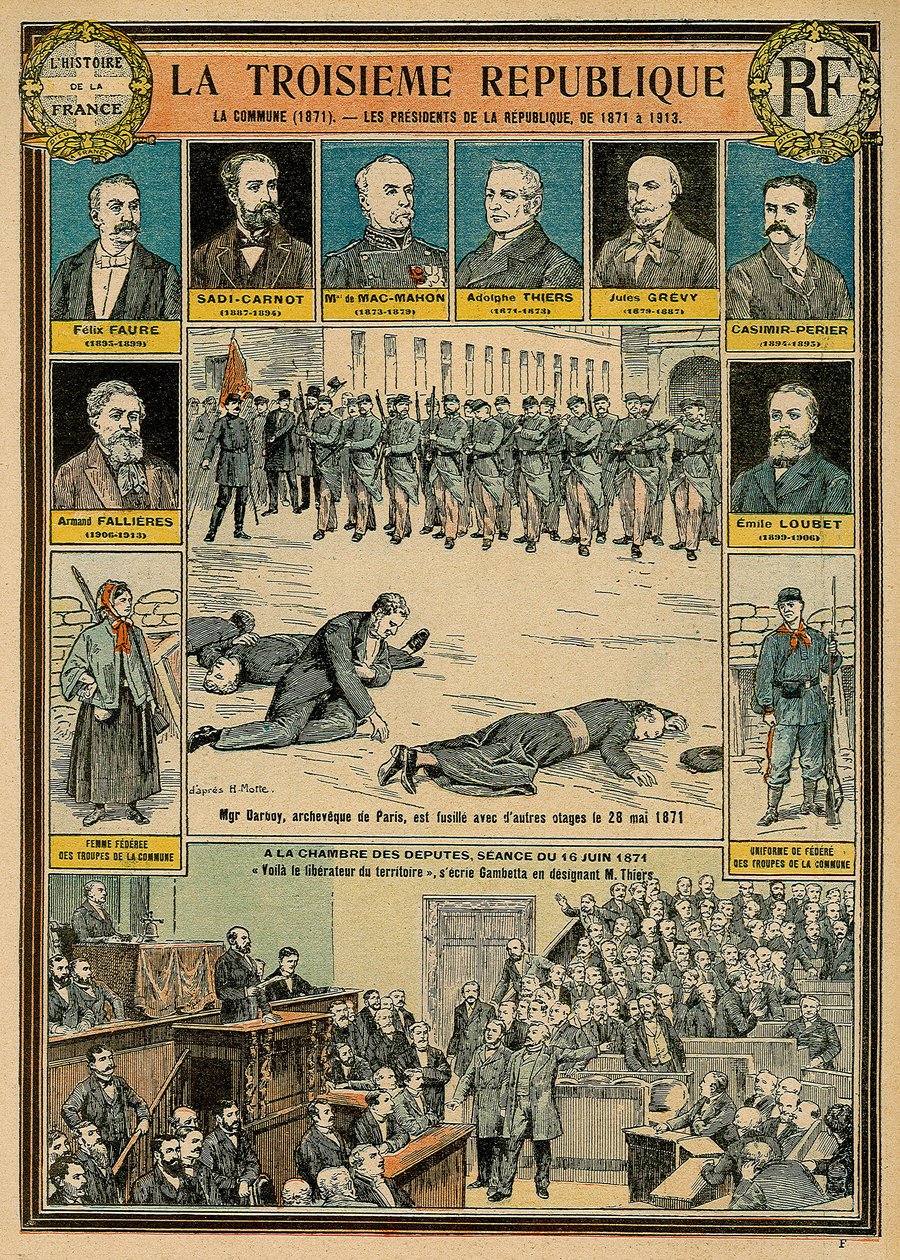 A Terceira República e seus presidentes de 1871 a 1913 - a Comuna de 1871 - Monsenhor Darbois, Arquequeque de Paris, foi executado, morto com outros reféns em 28 de maio de 1871 - sessão de 16 de junho de 1871 na Casa dos Deputados: "Aqui está o libertador de Emile Antoine Bayard