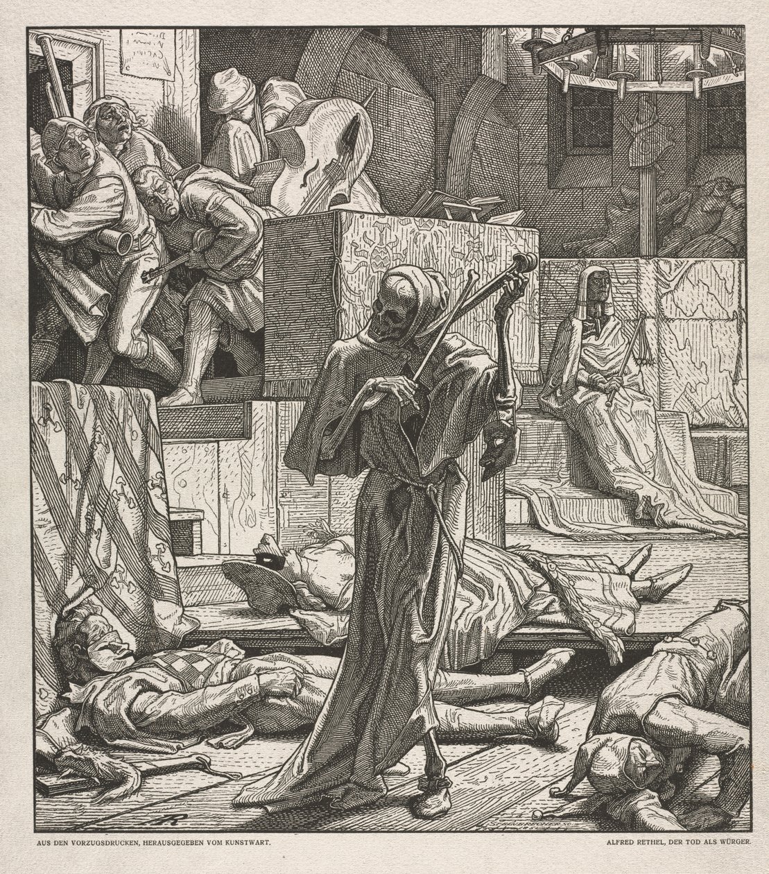 Dança da Morte: Morte, o Estrangulador de Emile Antoine Bourdelle