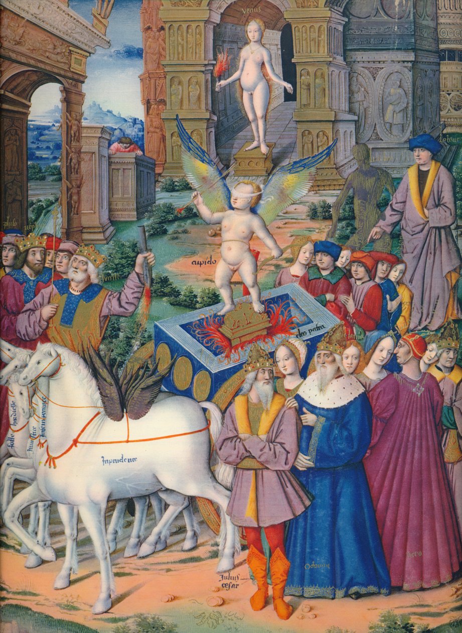 O triunfo do amor, século c15th, 1937 de Emile Aurele van Moe