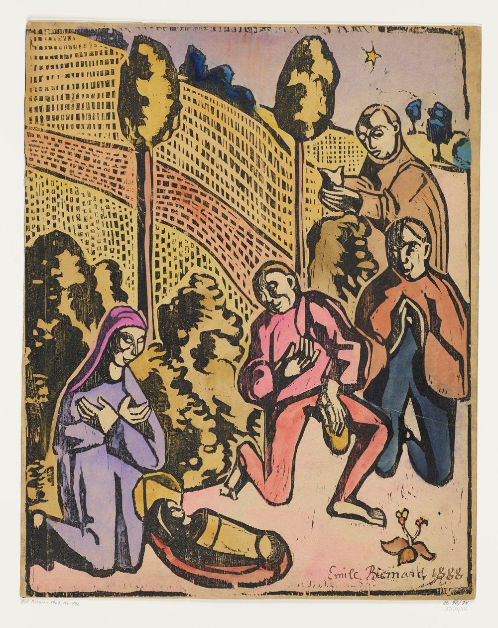 Adoração dos Pastores de Emile Bernard