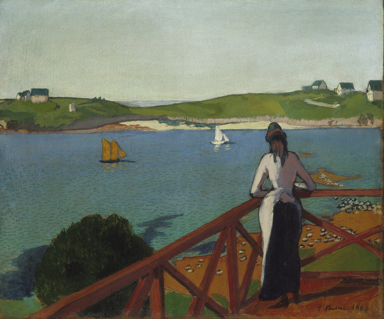 Tarde em Saint-Briac, 1887 de Emile Bernard