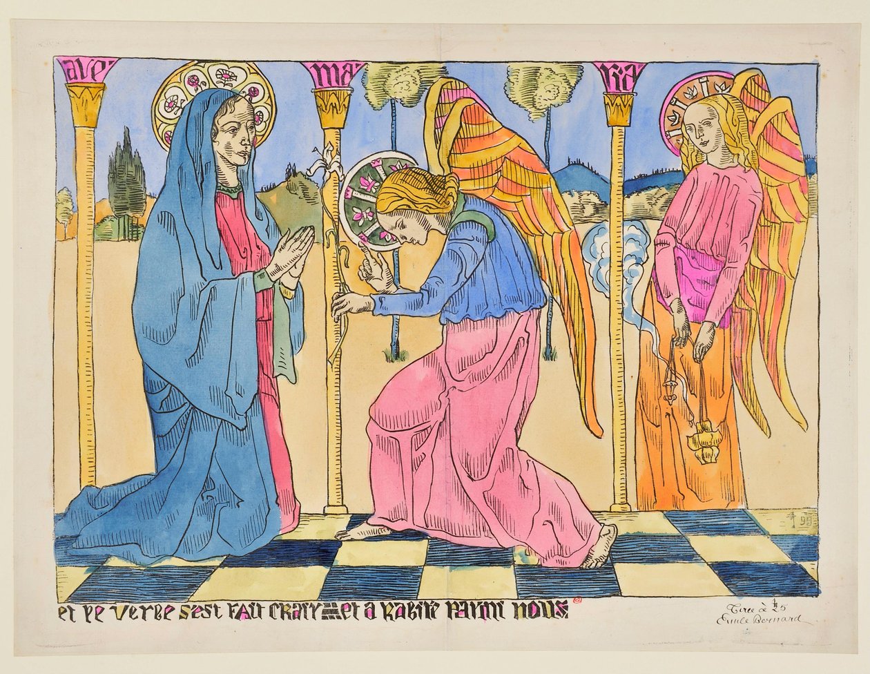 Anunciação: E o Verbo fez-se carne e habitou entre nós de Emile Bernard