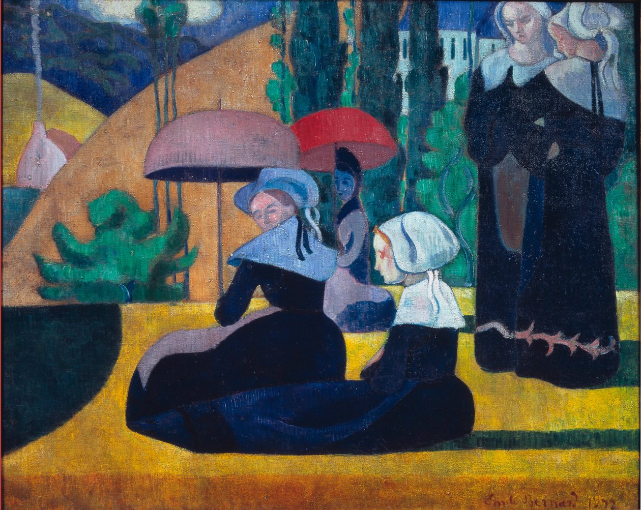 Mulheres Bretões à Sombra de Emile Bernard