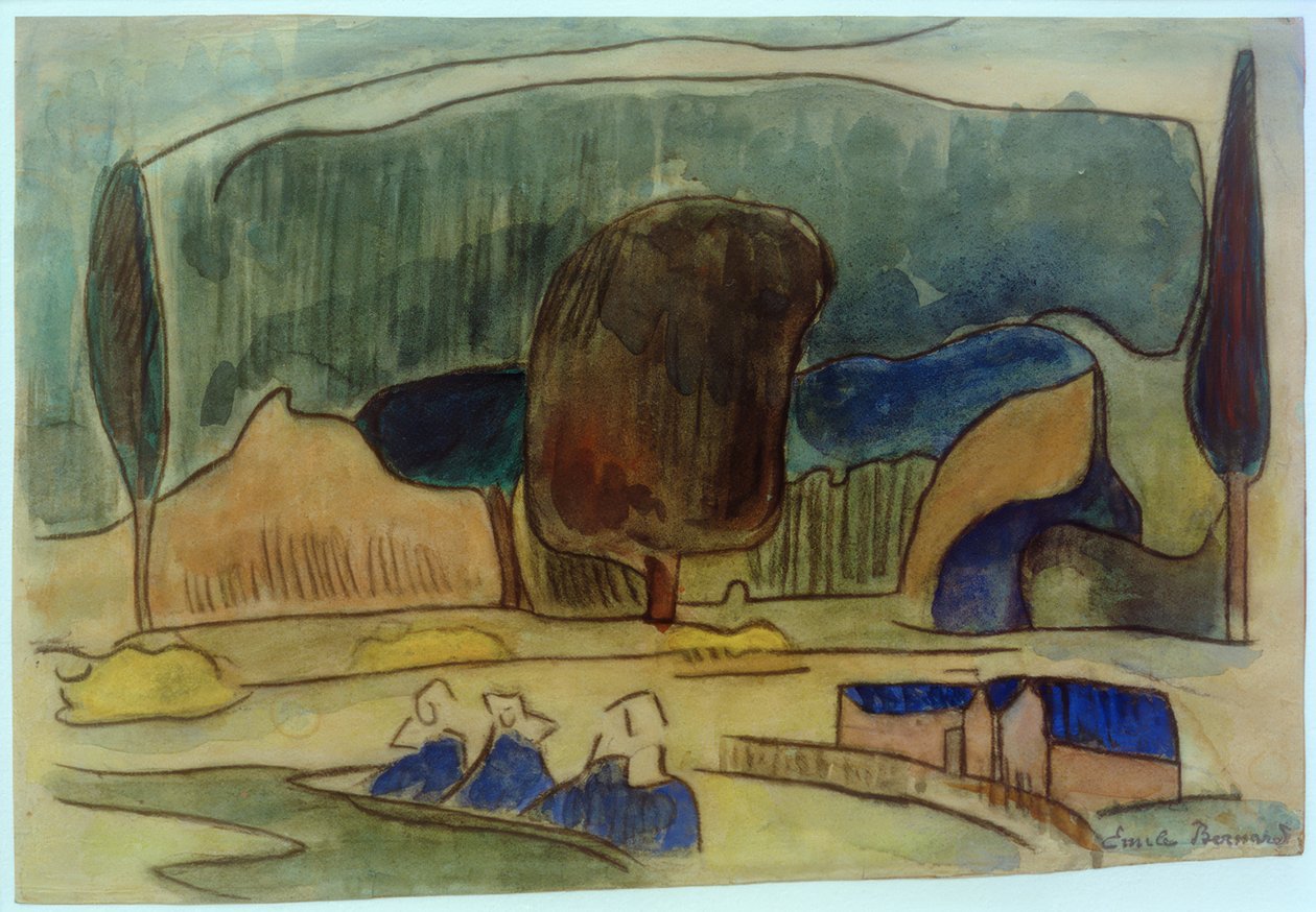 Paisagem bretão de Emile Bernard