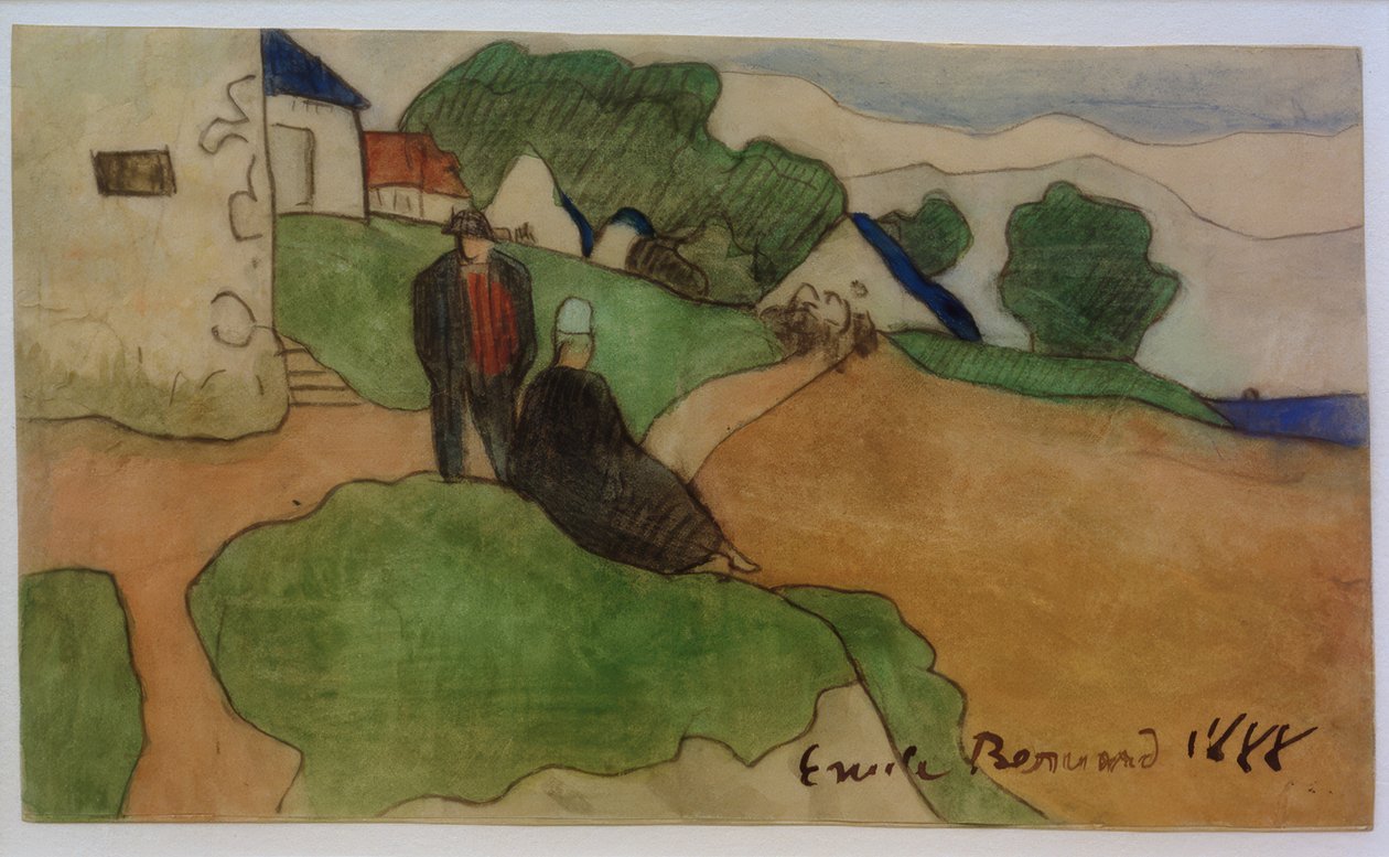 Breton village de Emile Bernard