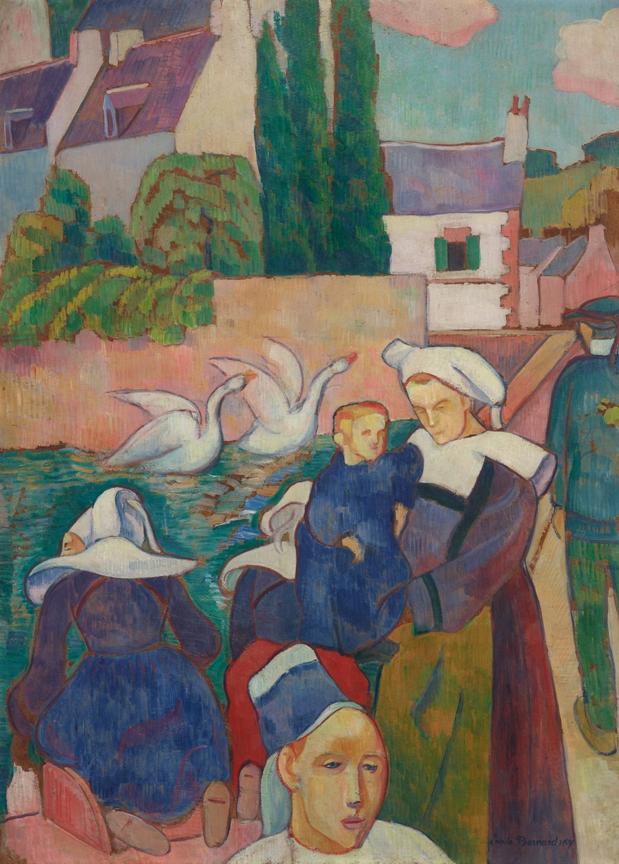 Ponte em Pont-Aven de Emile Bernard