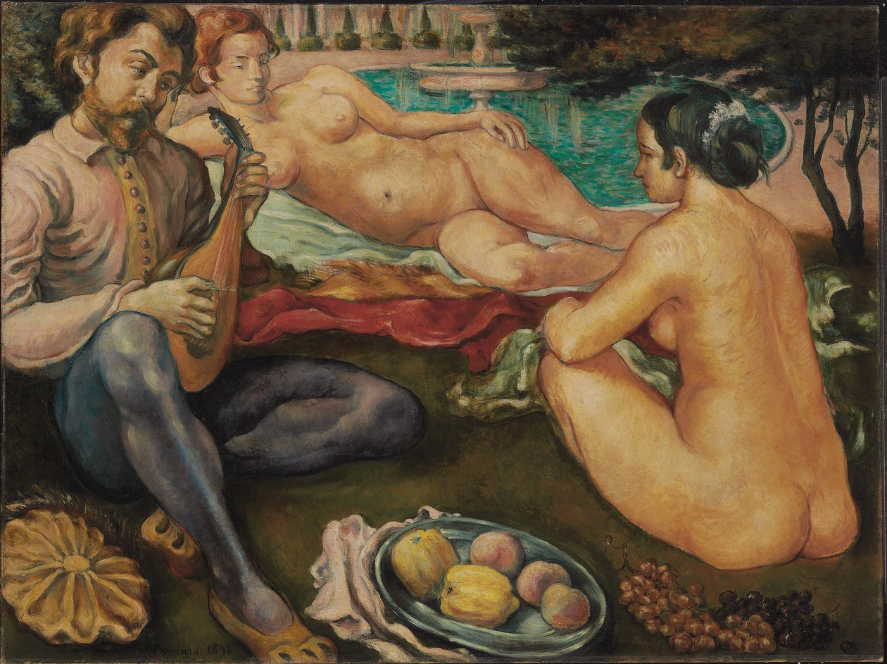 Corte do Amor, 1890 de Emile Bernard