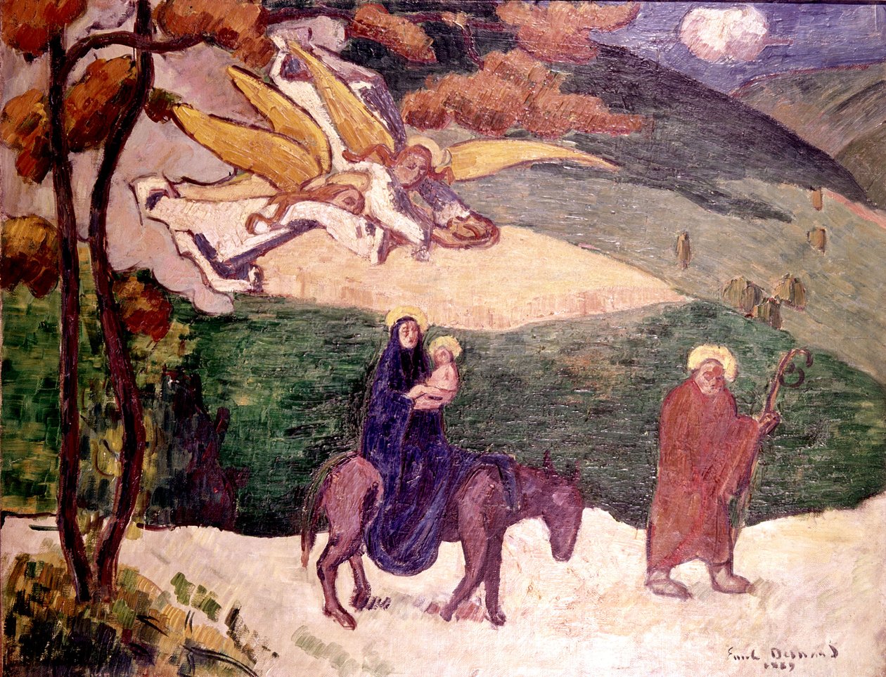 Voo para o Egipto de Emile Bernard