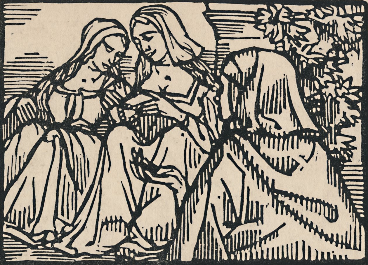 Ilustração para Villons Ballade Women Of Paris, 1919 de Emile Bernard