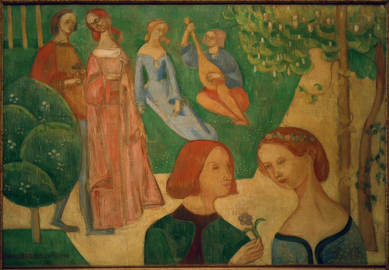 Em um parque nos tempos antigos de Emile Bernard