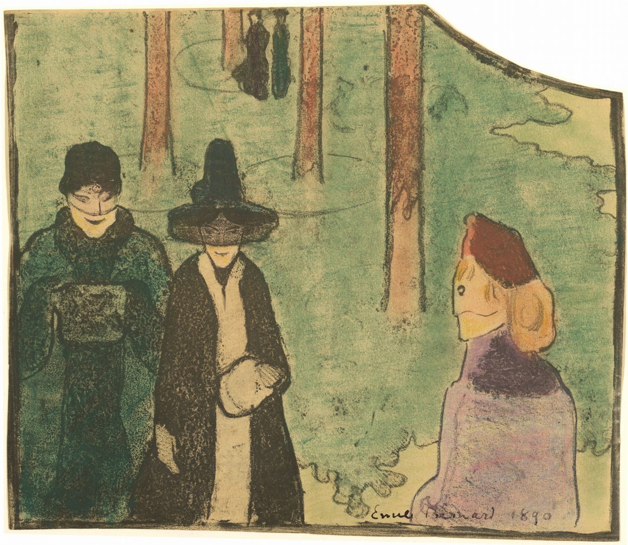 Na floresta de Emile Bernard