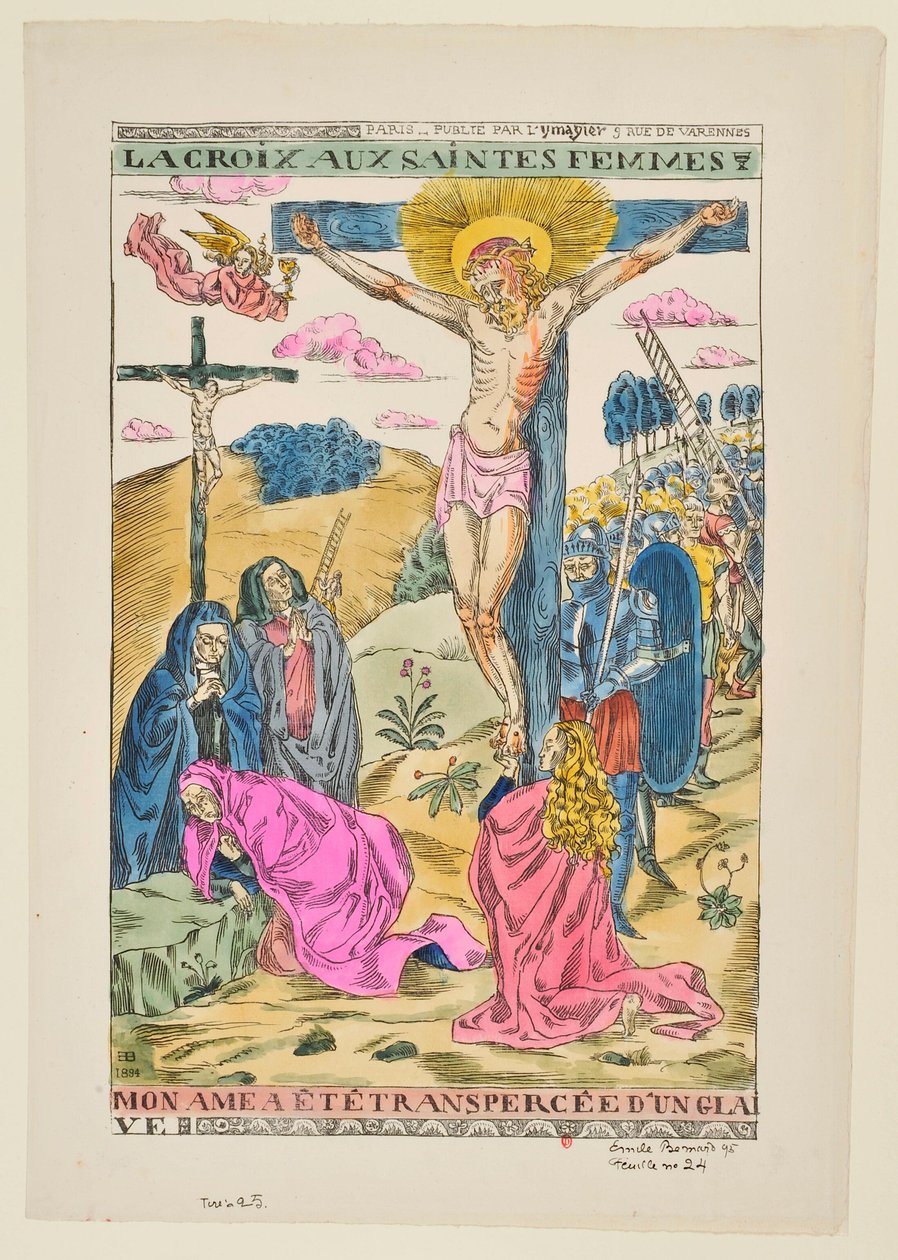 A Cruz das Santas Mulheres: A minha alma foi traspassada por uma espada de Emile Bernard