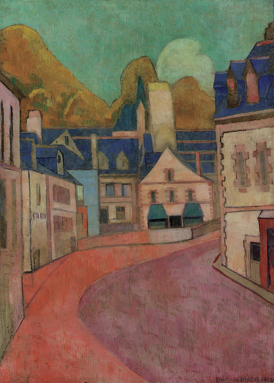 La Rue Rose, Pont-Aven, 1892 de Emile Bernard