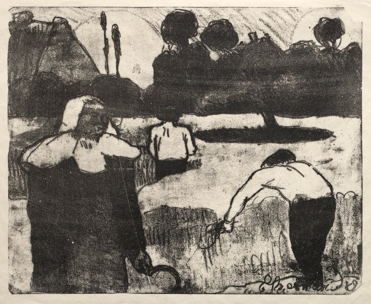 Les Bretonneries: The Harvesters de Emile Bernard