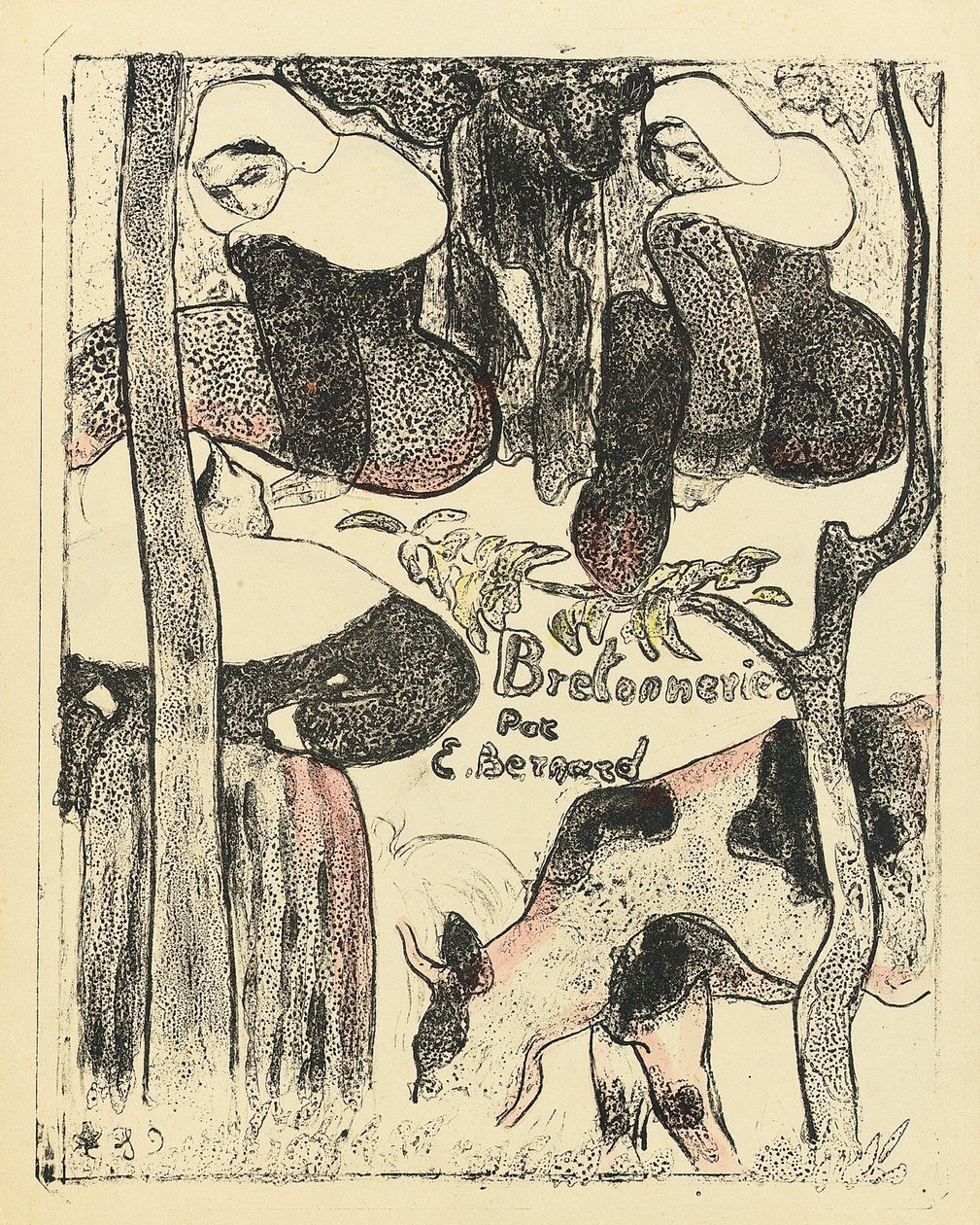 Les Bretonnieres, capa da série, 1888-89 de Emile Bernard