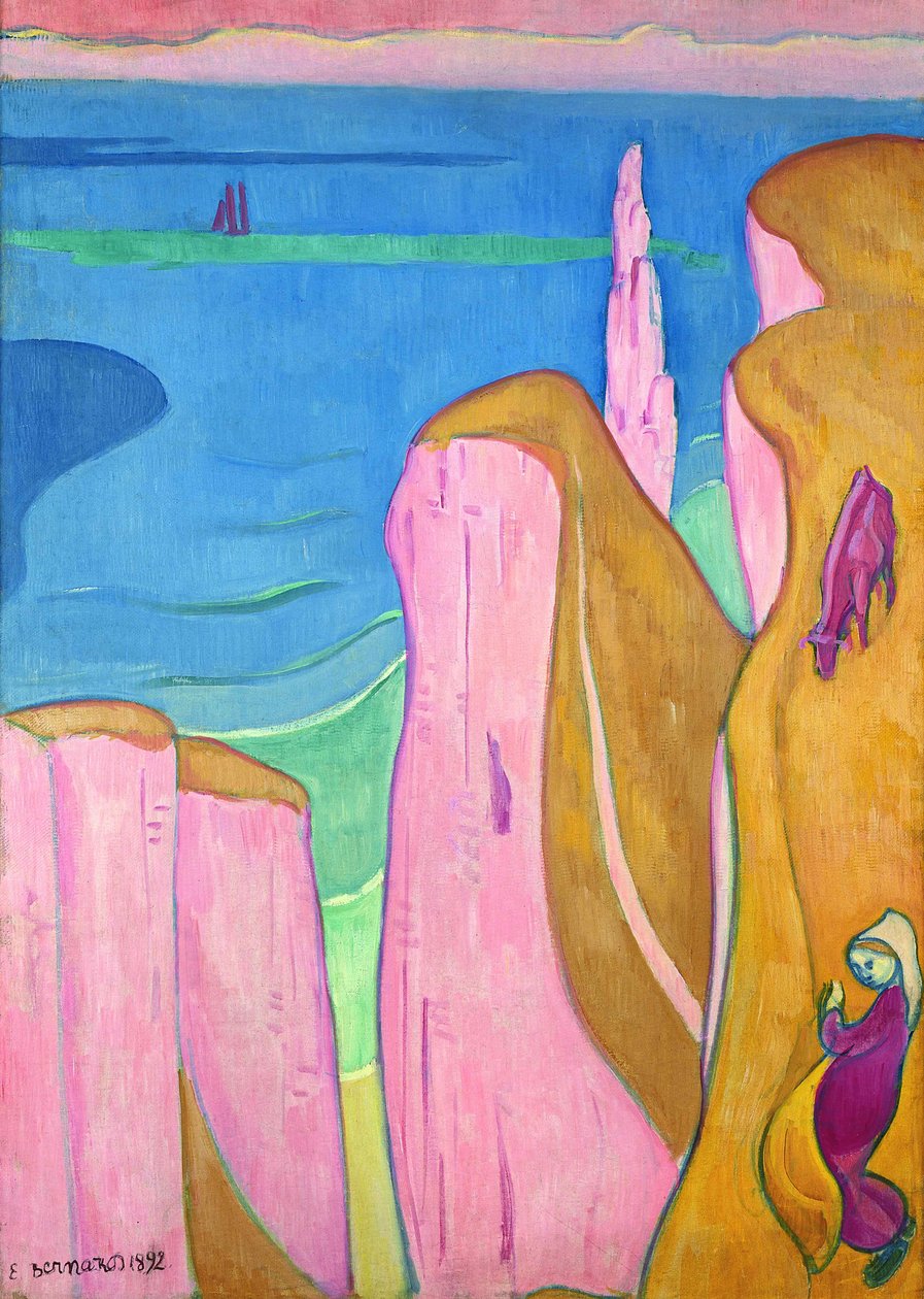 Hudson Cliffs, 1892. de Emile Bernard