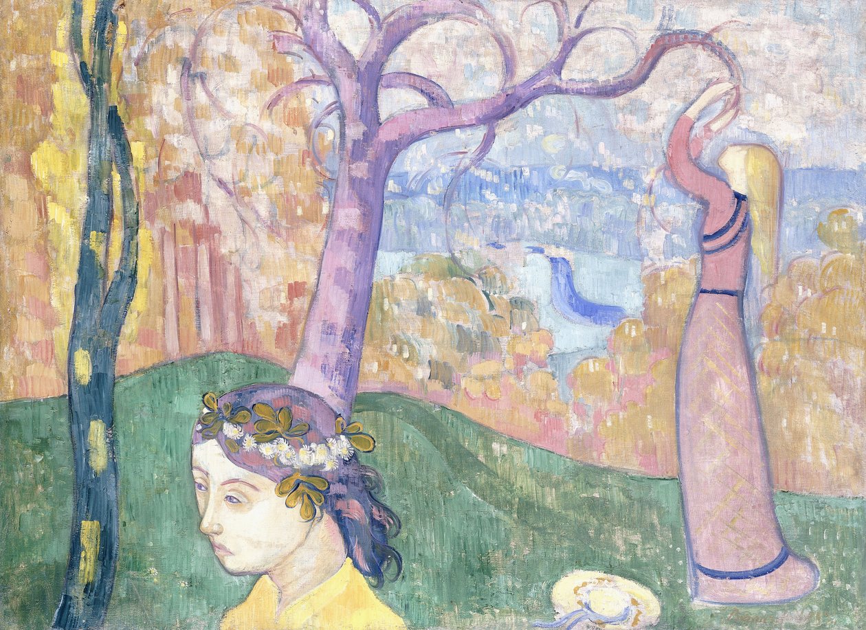Madeleine na floresta do amor, 1892 de Emile Bernard