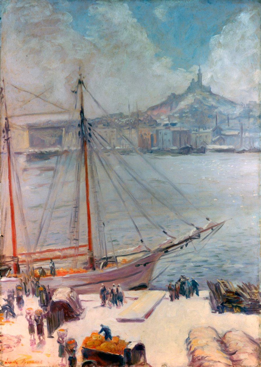 Marseille Quay, 1929 de Emile Bernard